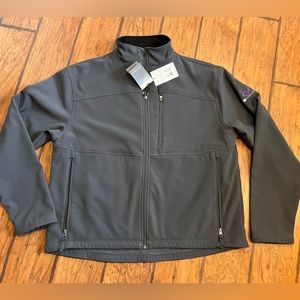 Fossa jacket mens 2XL gray full zip soft breathable stretch NWT performance Logo